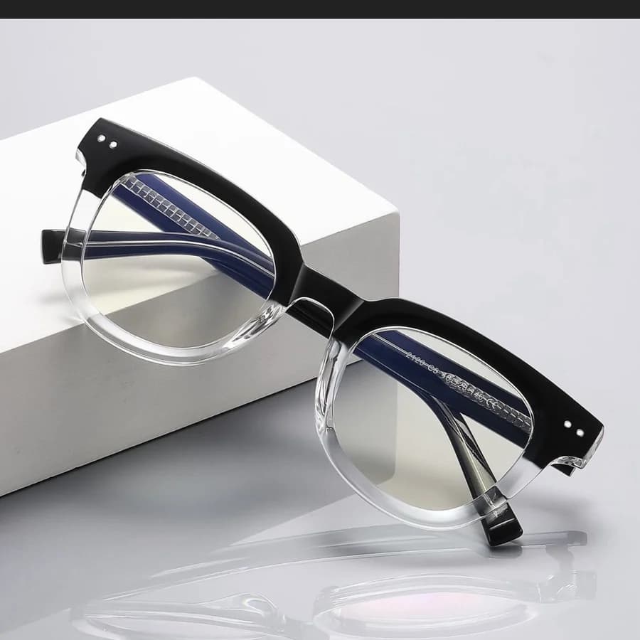 Clear browline frames